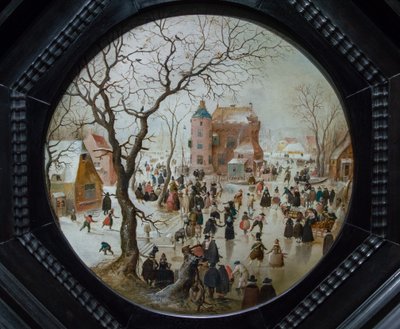 Winter Scene with Skaters near a Castle, c.1608-09 by Hendrick Avercamp